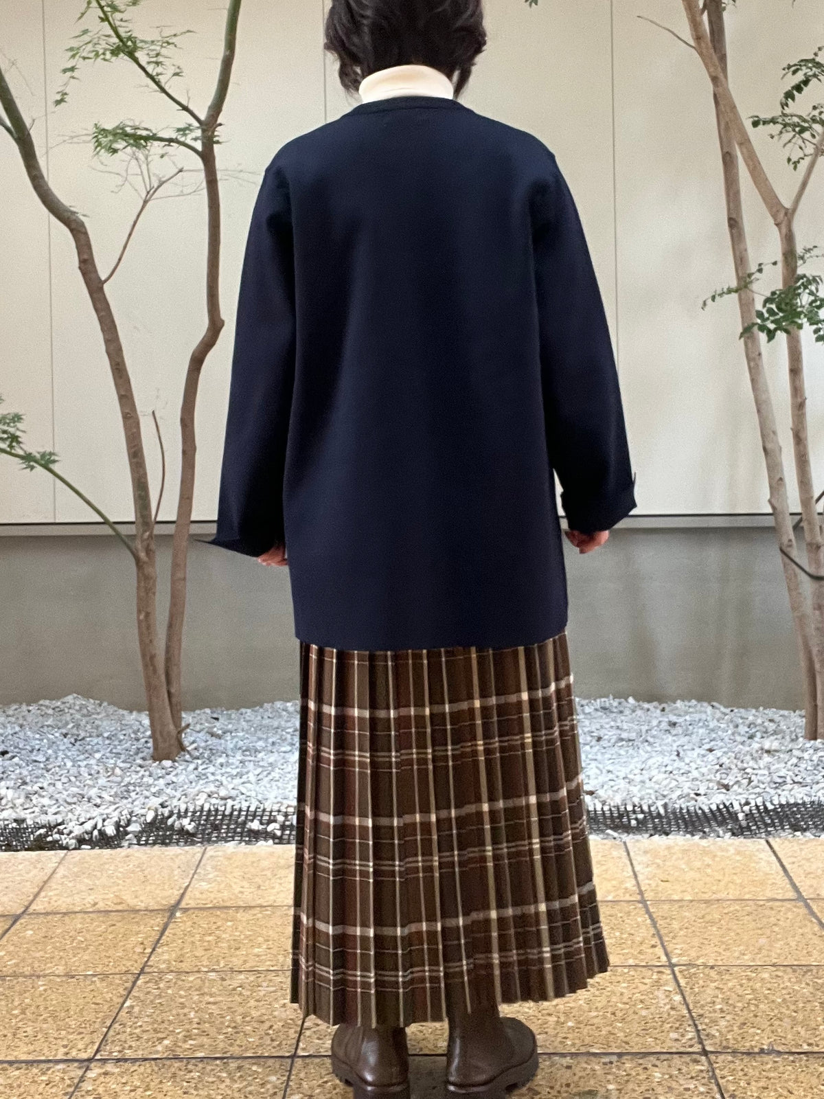 【SOSOTTO】ミラノリブ前立て配色ロングジャケット