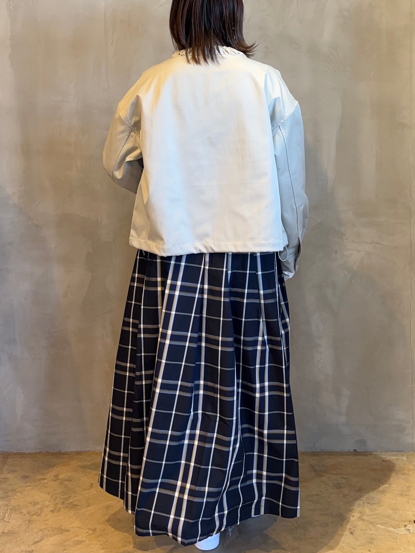 【botanical】ギャザーネックブルゾン