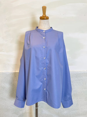 【お手入れ楽々！洗濯機洗い◎】【botanical】バックタックデザインブラウス