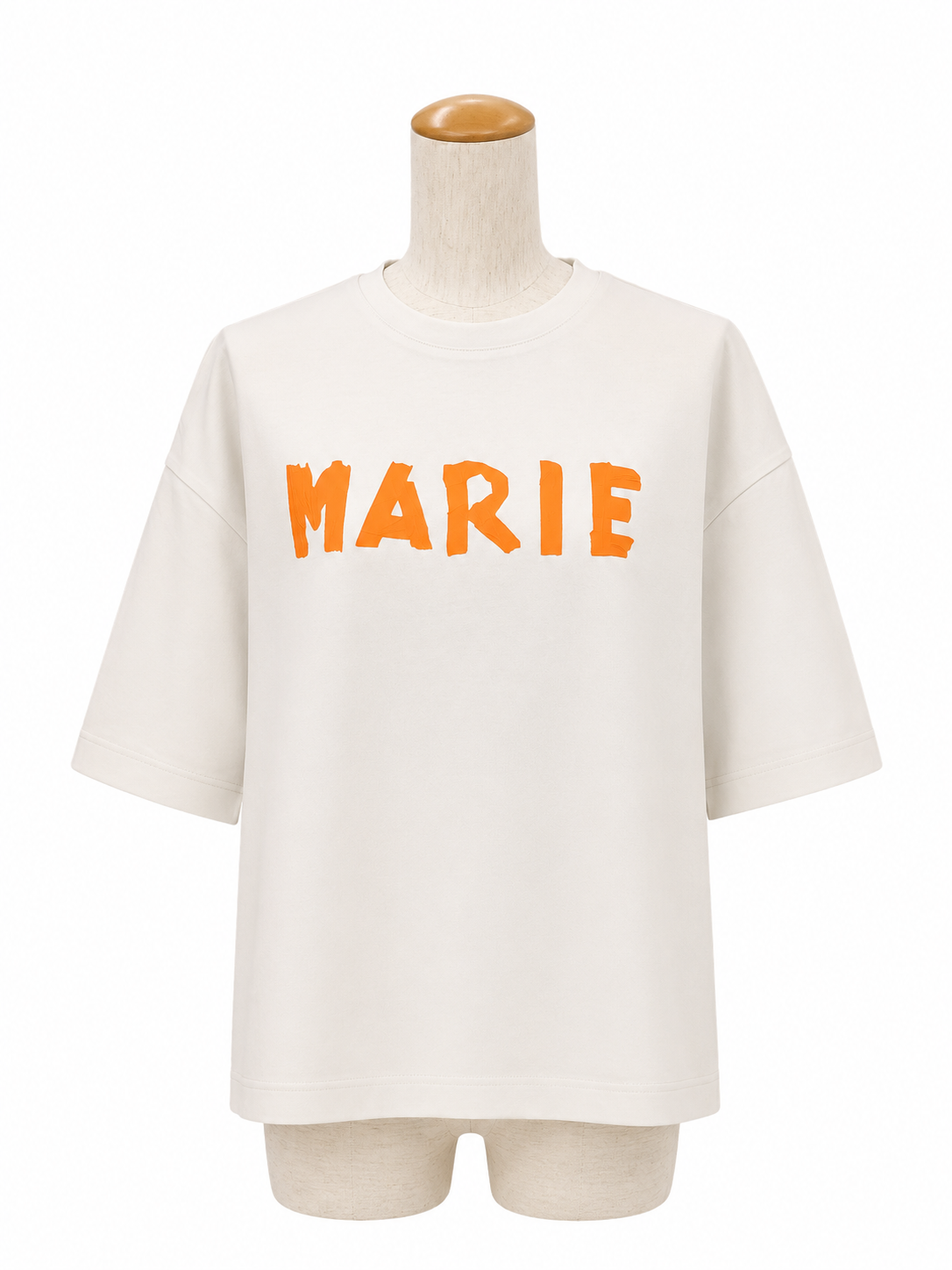 【MARIED'OR】テープロゴ5分袖Tシャツ