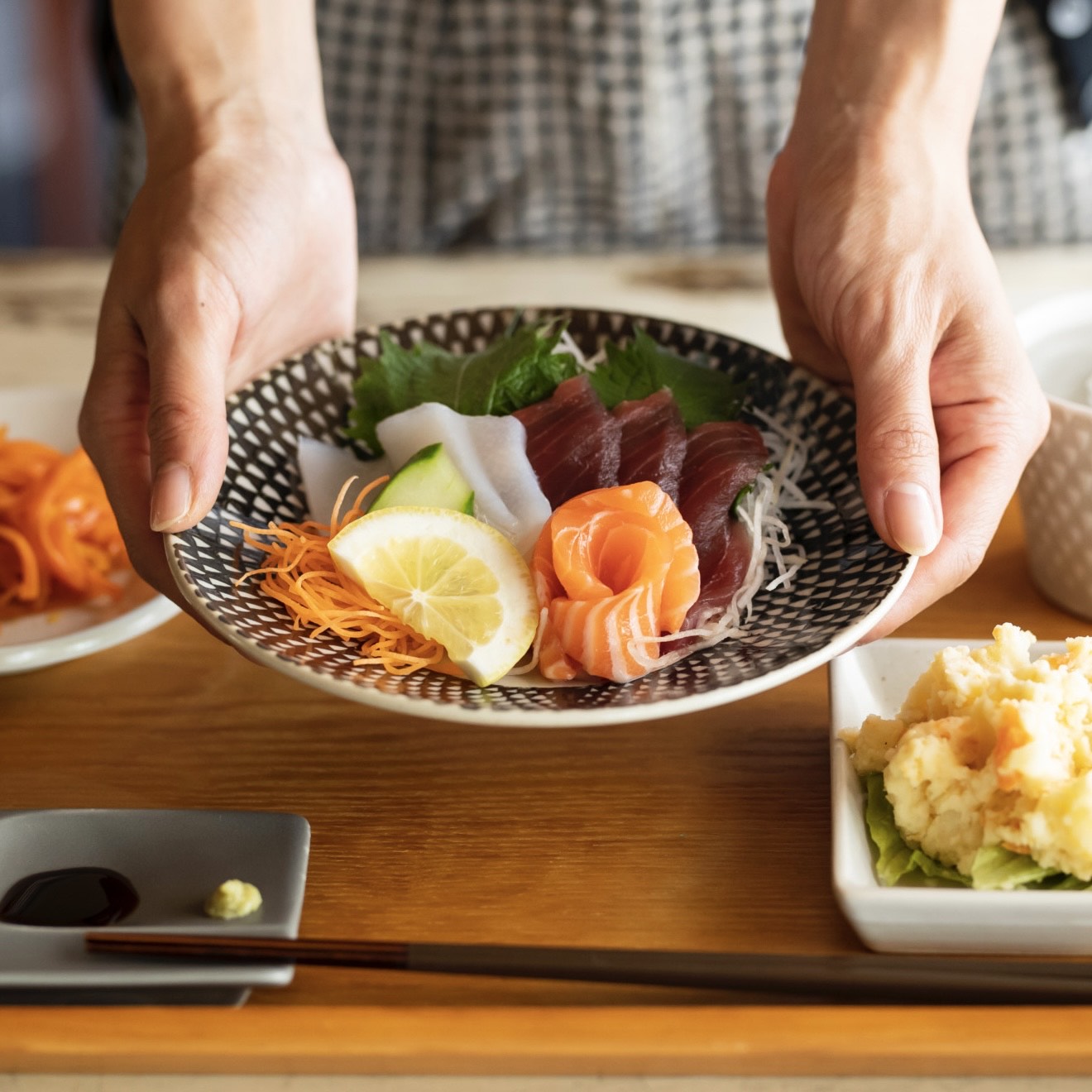 [Nagasaki] Hasami Yaki Ai 6英寸圓板