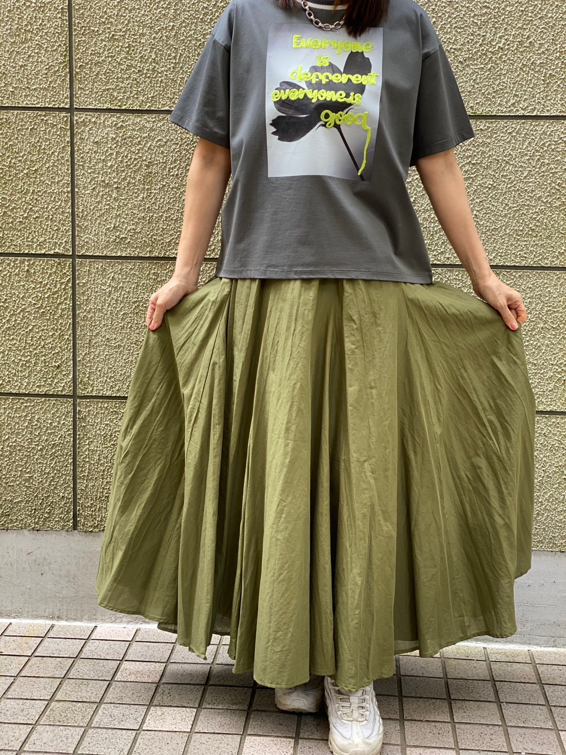 【NOUQUE】エアリーボリューム フレアスカート