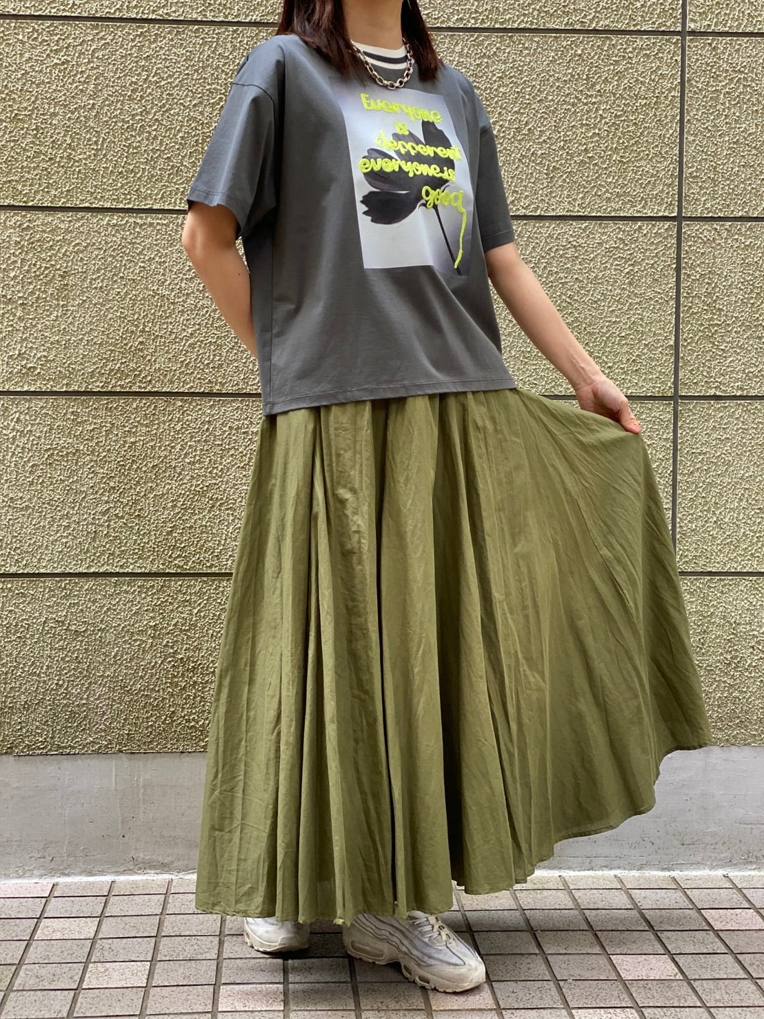 【NOUQUE】エアリーボリューム フレアスカート