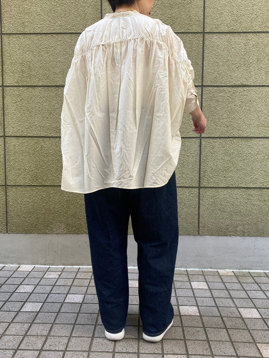 【mizuiro ind】バックギャザーブラウス