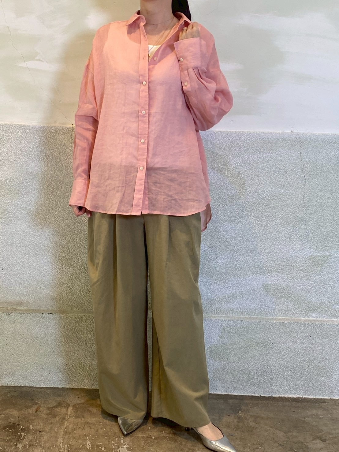 【CLOCHE】リネンシャツ