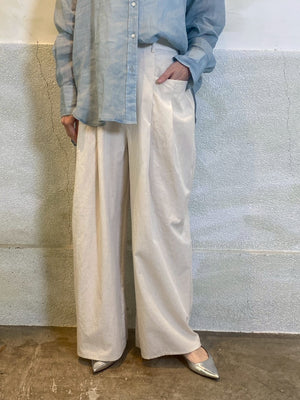 【CLOCHE】2タックワイドパンツ