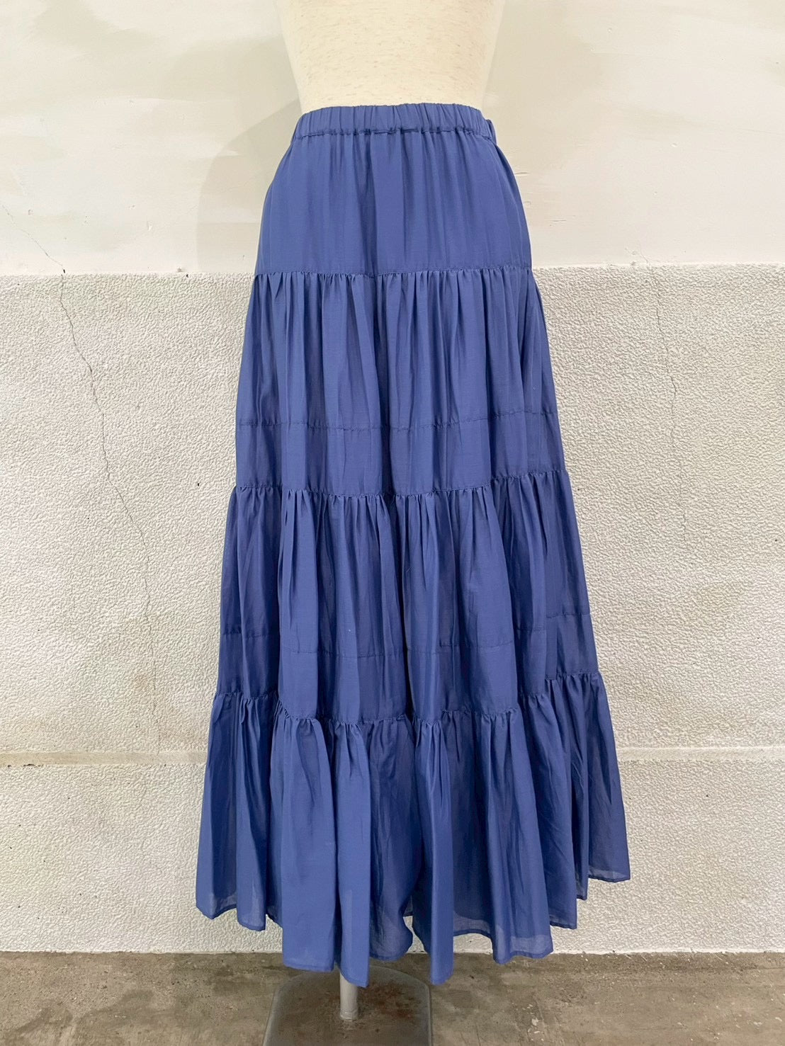 【botanical】コットンボイル ティアードスカート