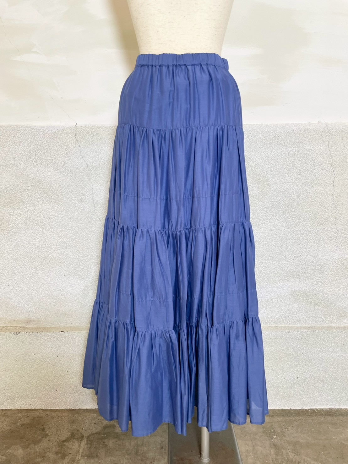 【botanical】コットンボイル ティアードスカート