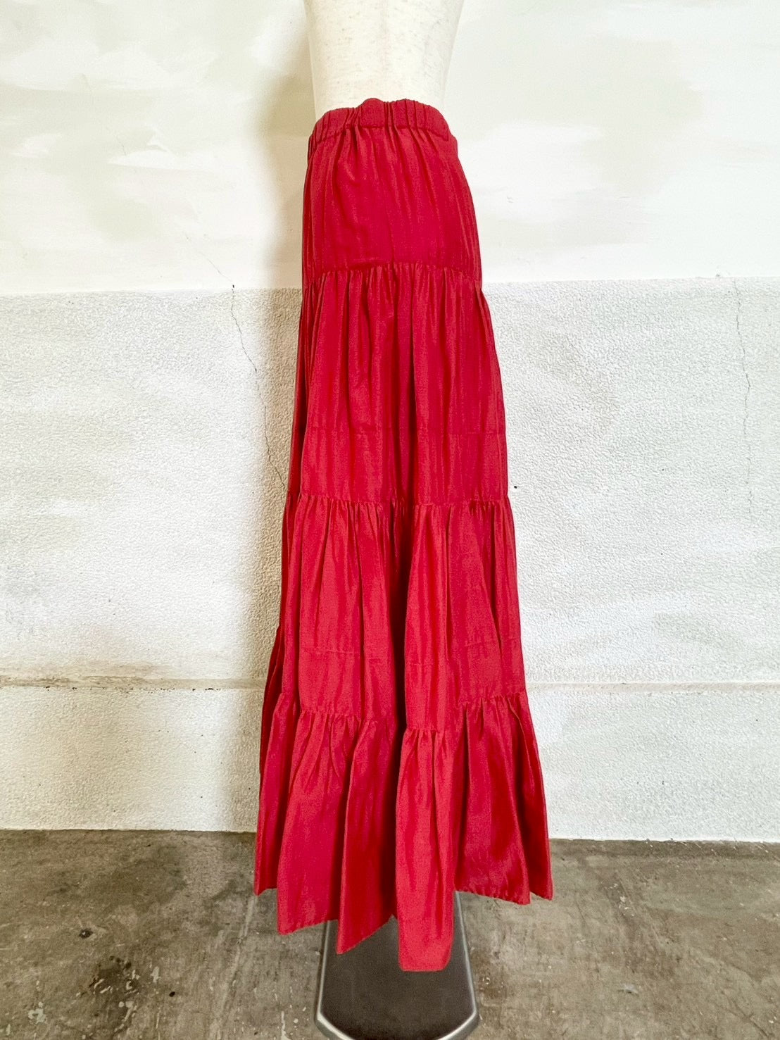 【botanical】コットンボイル ティアードスカート