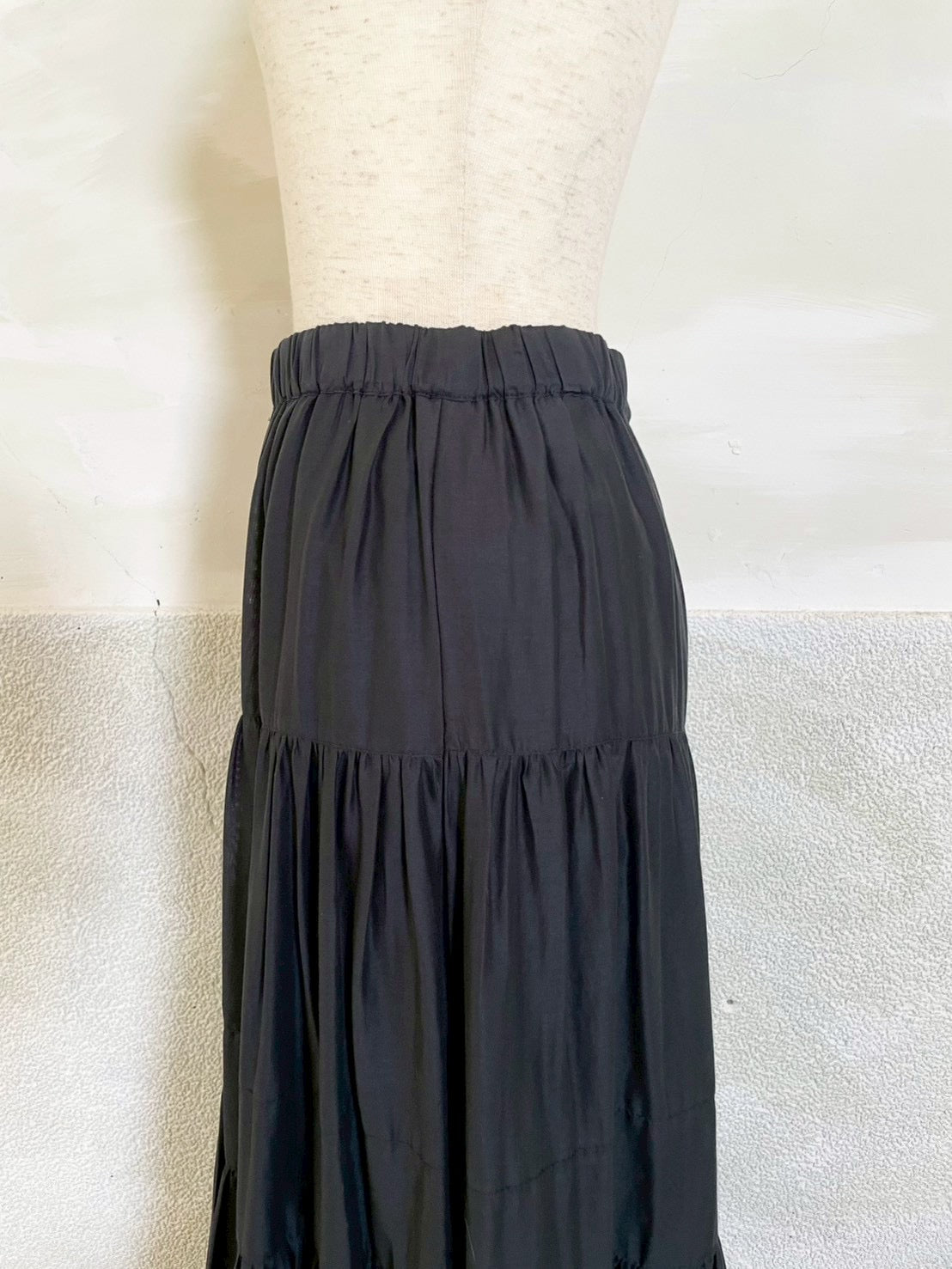 【botanical】コットンボイル ティアードスカート