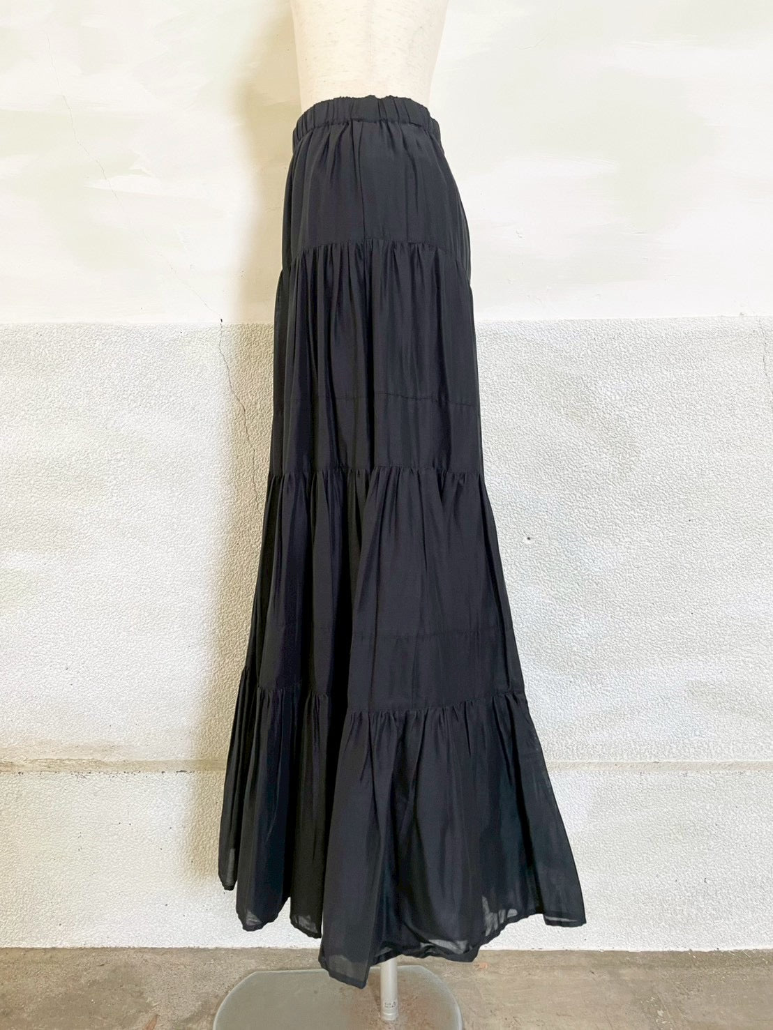 【botanical】コットンボイル ティアードスカート