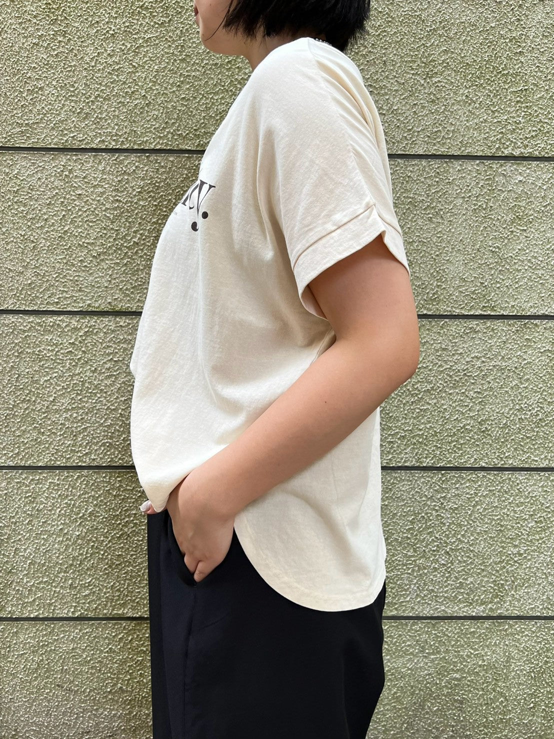【botanical】ピグメント製品染め ロゴTシャツ