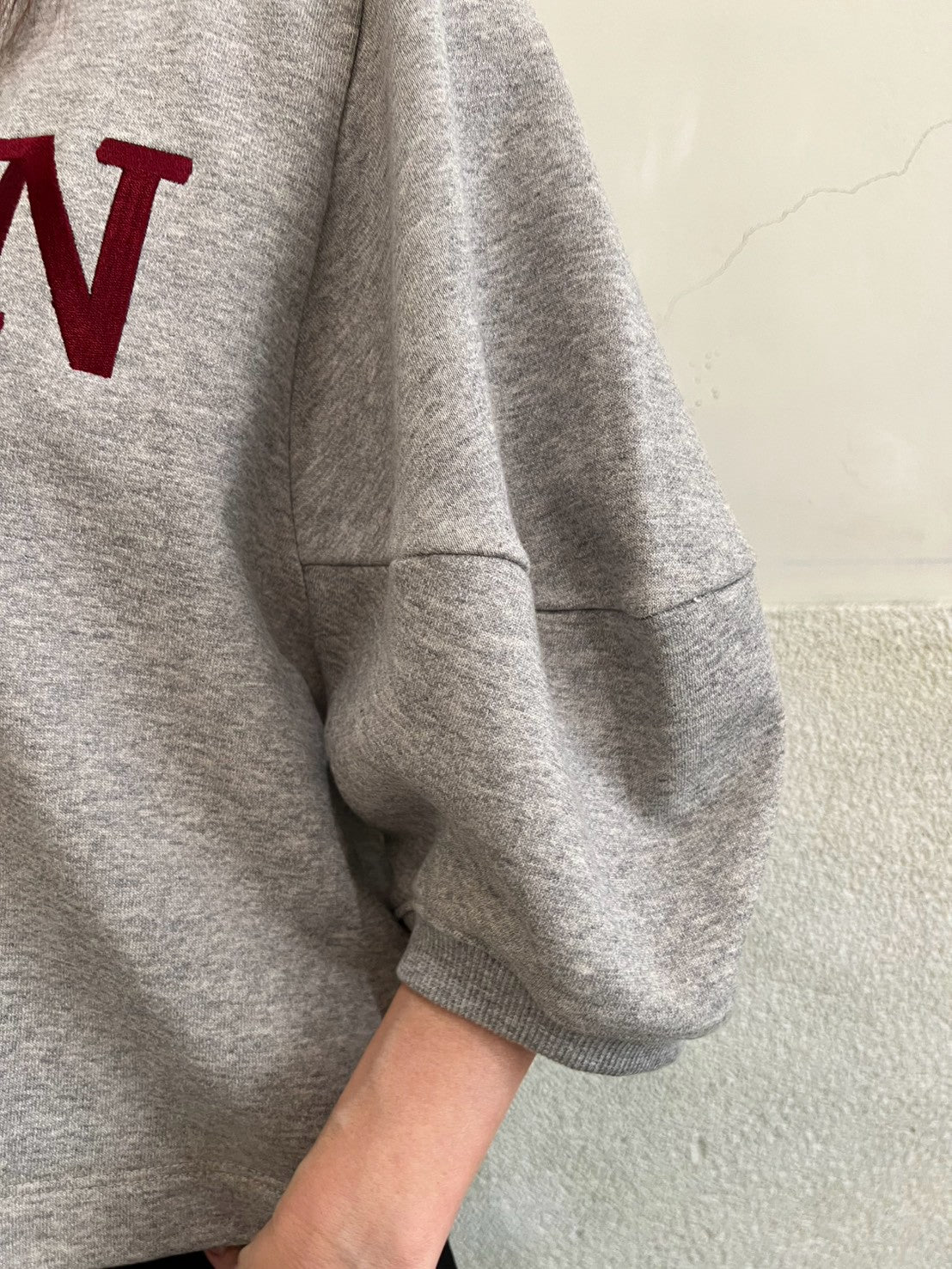 【NUS】刺繍Nミニ裏毛プルオーバー