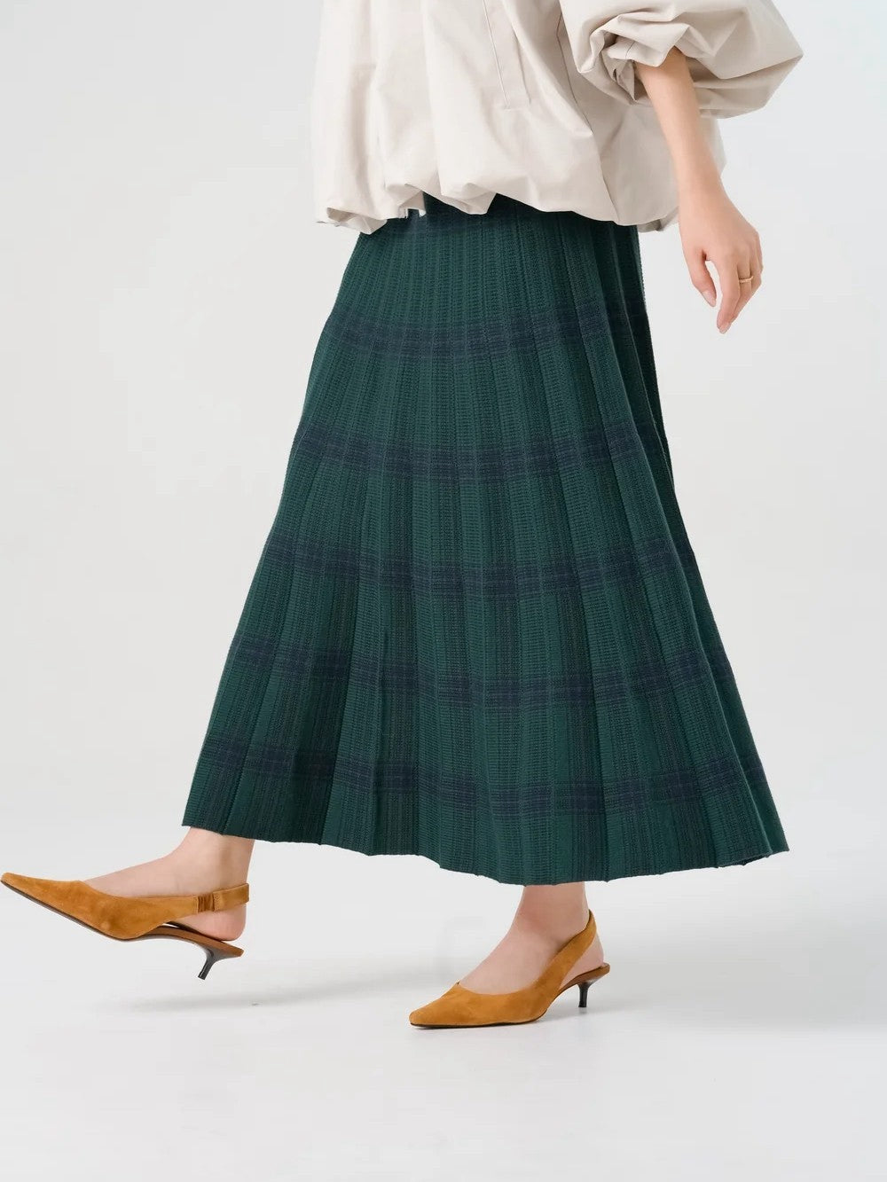 【TORRAZZODONNA】リバーシブルチェックニットスカート