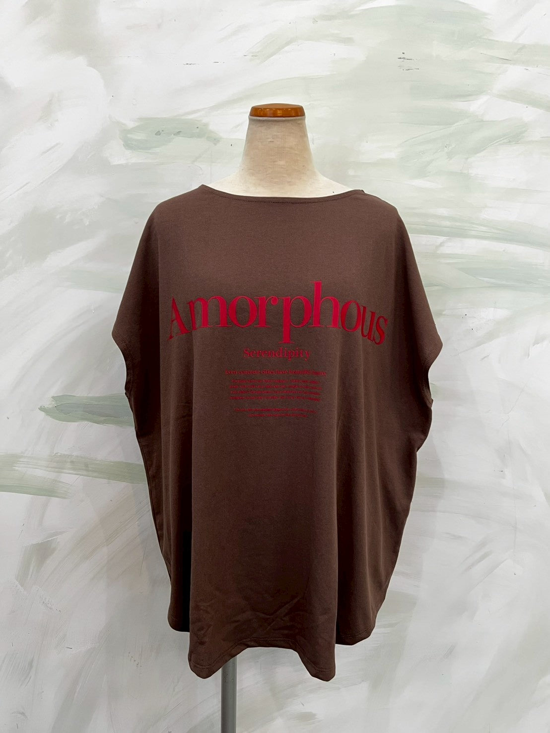 【botanical】USAコットン 前後2WAY フレンチオーバーロゴTシャツ