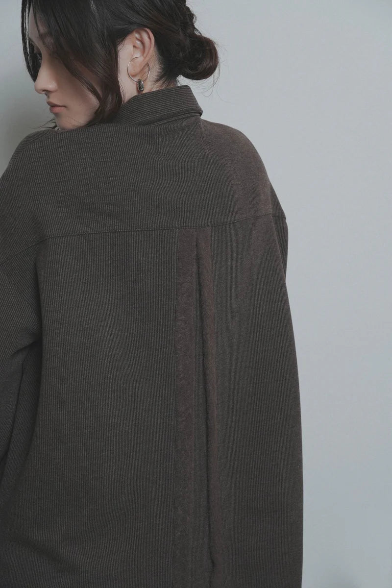 【予約商品】CYAN tokyo/シャギーラインウォームシャツブルゾン