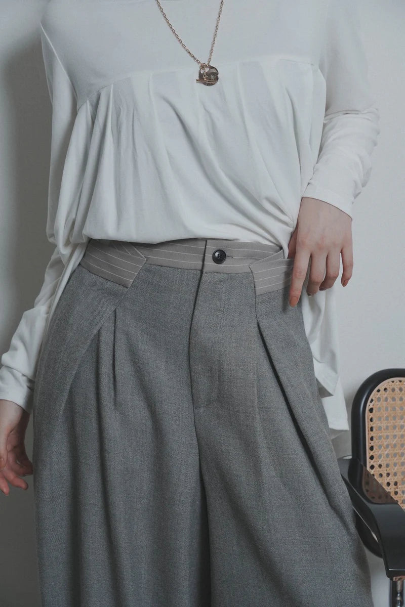 【予約商品】CYAN tokyo/タックベルトウーリーワイド