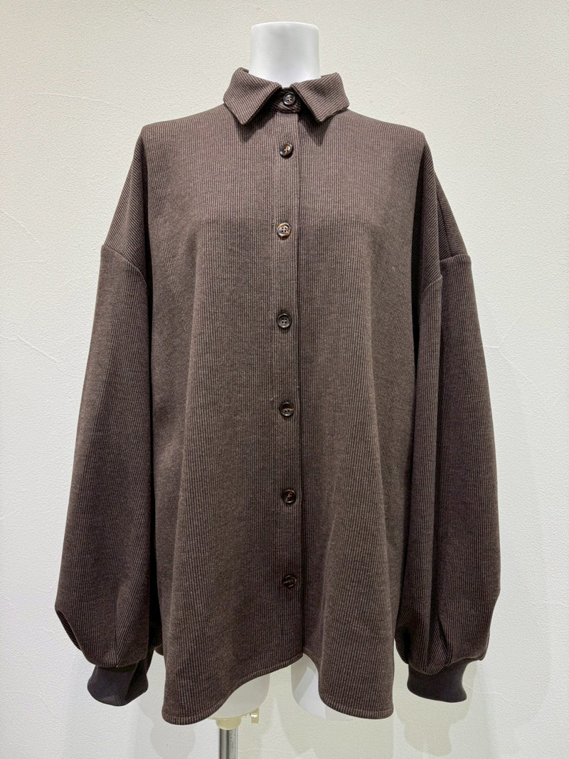 【予約商品】CYAN tokyo/シャギーラインウォームシャツブルゾン