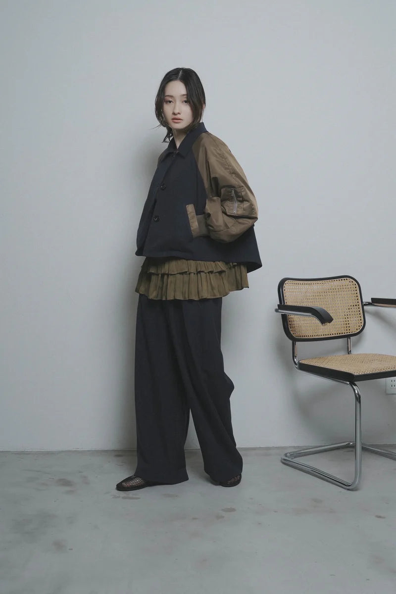 【予約商品】CYAN tokyo/ミリタリースリーブショートブルゾン