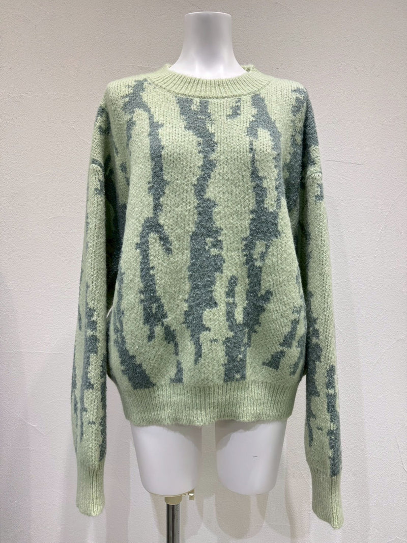 【予約商品】CYAN tokyo/ジオメトジャガードニット
