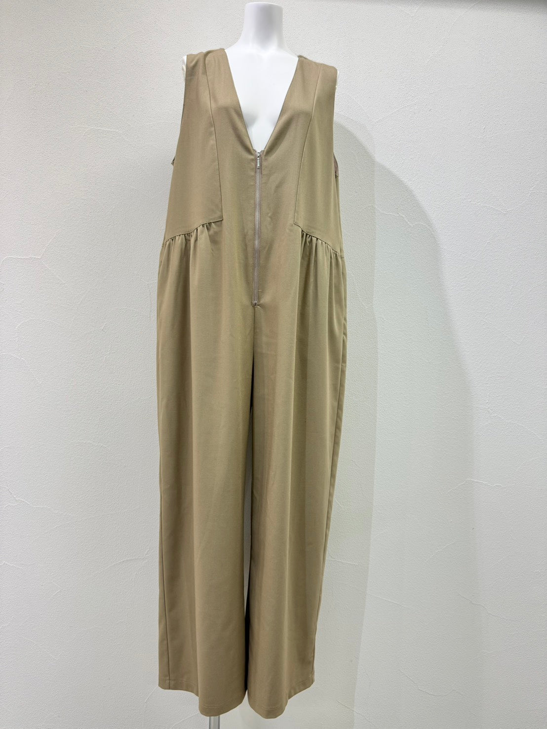【予約商品】CYAN tokyo/シャギーコンビパッチギャザーサロペ