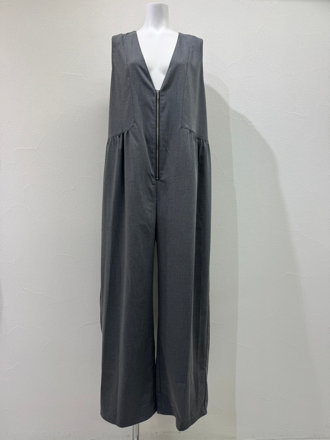 【予約商品】CYAN tokyo/シャギーコンビパッチギャザーサロペ