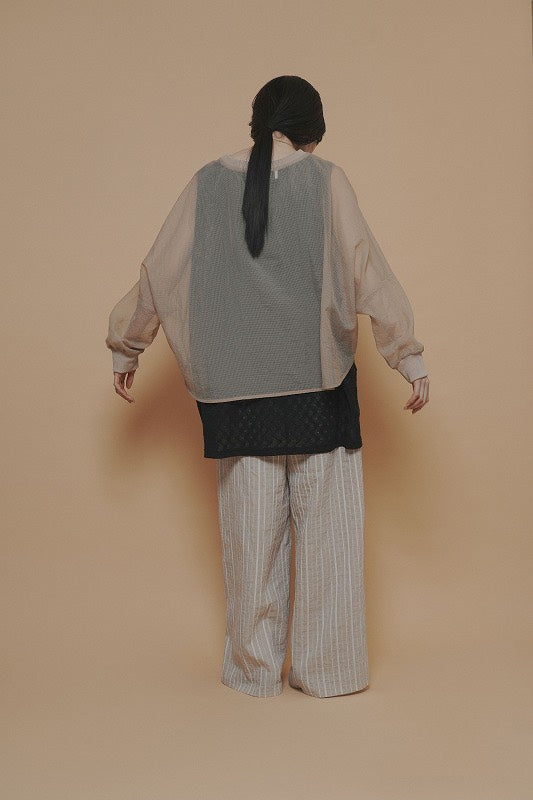 【予約商品】CYAN TOKYO シアーリップルリブTOPS