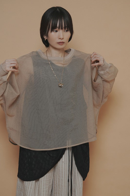 【予約商品】CYAN TOKYO シアーリップルリブTOPS