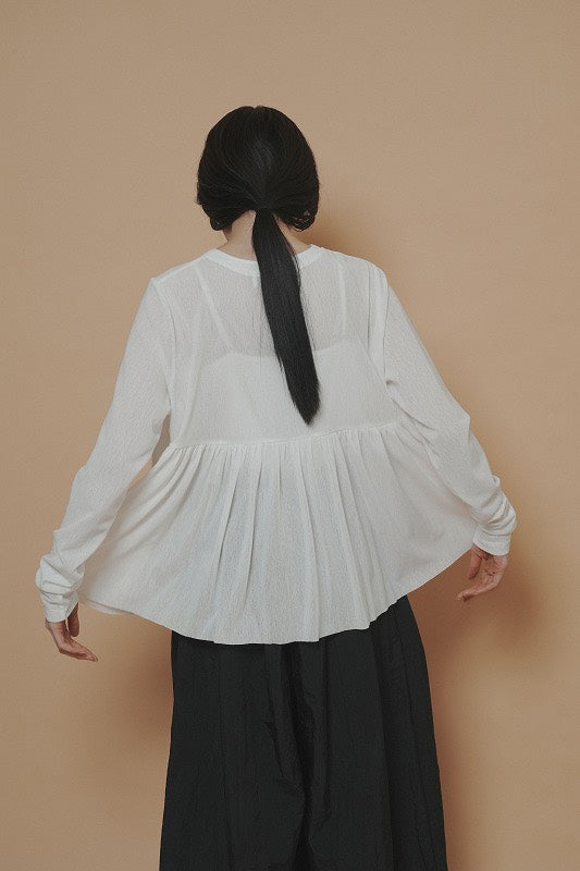 【予約商品】CYAN TOKYO バックギャザーチュールヘンリー
