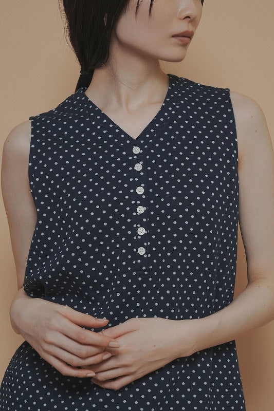 【予約商品】CYAN TOKYO ノースリドットVヘンリー
