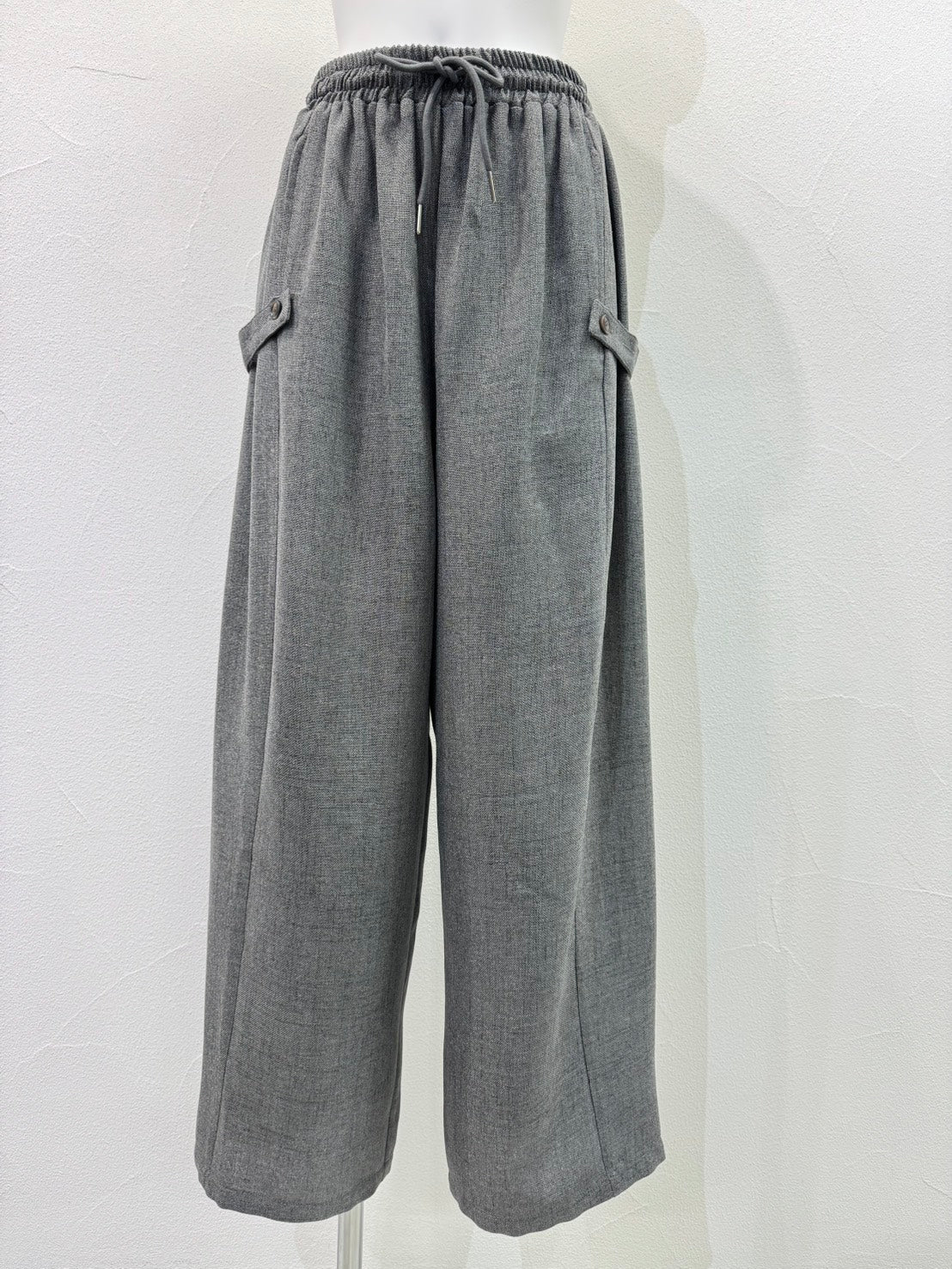 【予約商品】CYAN TOKYO リネンライクアジャストワイドパンツ