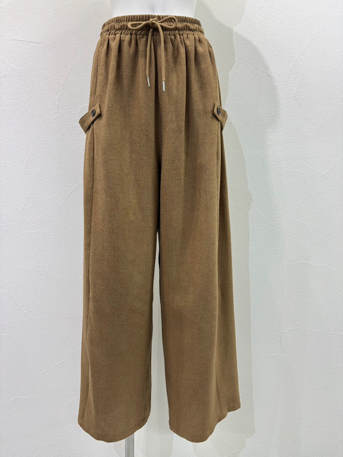 【予約商品】CYAN TOKYO リネンライクアジャストワイドパンツ