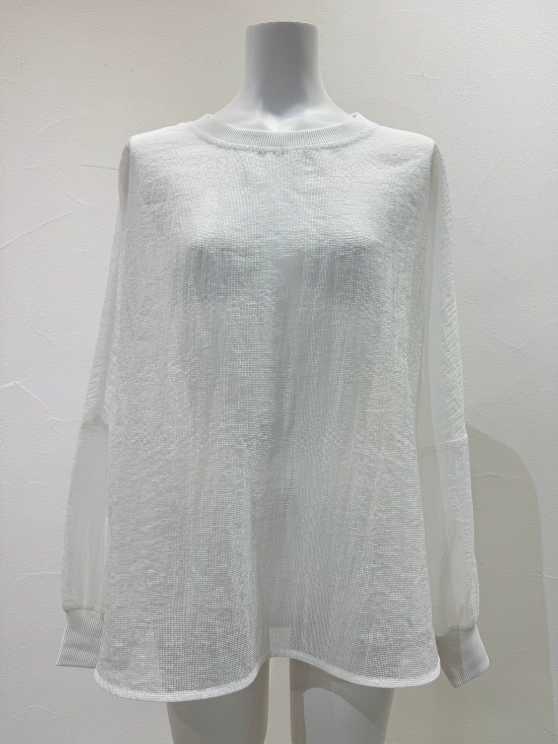 【予約商品】CYAN TOKYO シアーリップルリブTOPS