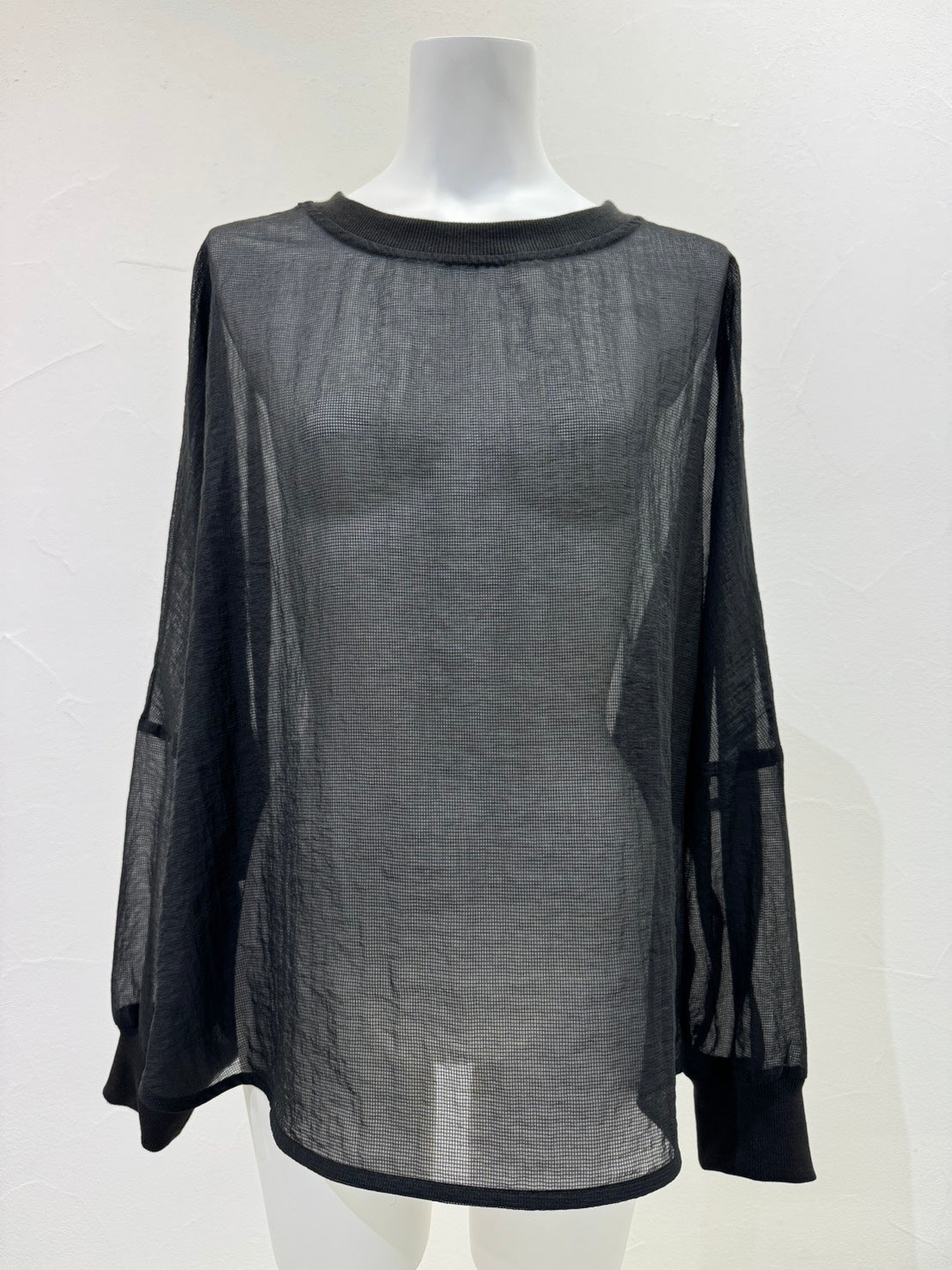 【予約商品】CYAN TOKYO シアーリップルリブTOPS
