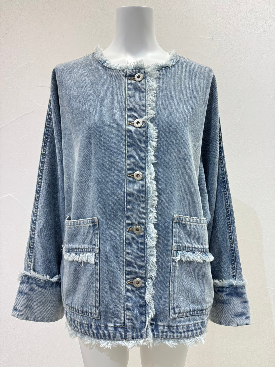 【予約商品】CYAN TOKYO ソフトデニム ドルマンブルゾン