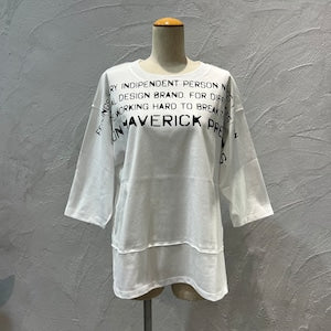 【MAISON MAVERICK PRESENTS】プリントロゴTシャツ