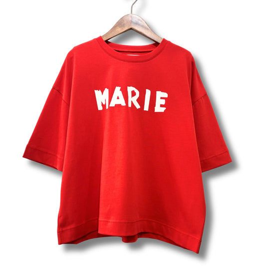 【MARIED'OR】テープロゴ5分袖Tシャツ