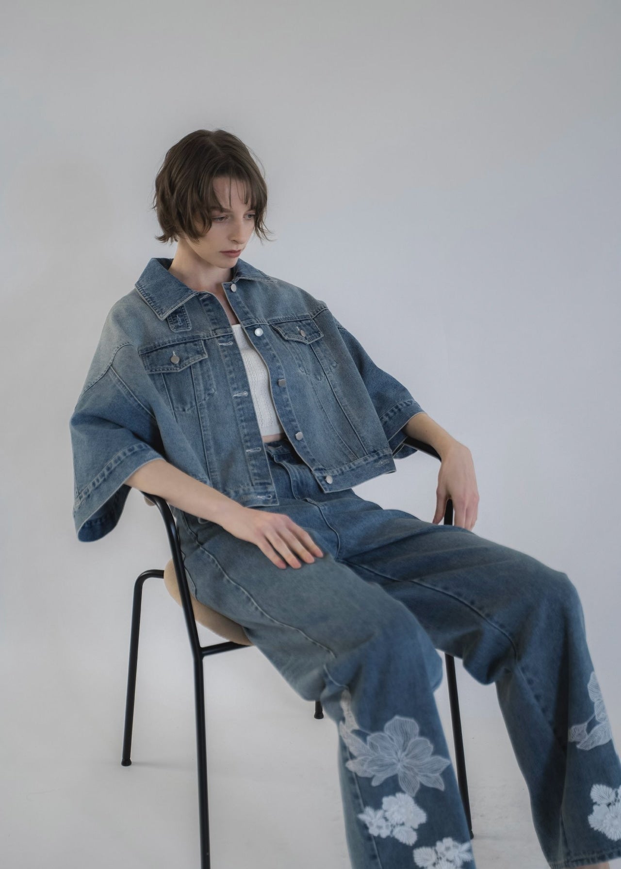 【WILLFULLY】デニムポンチョ