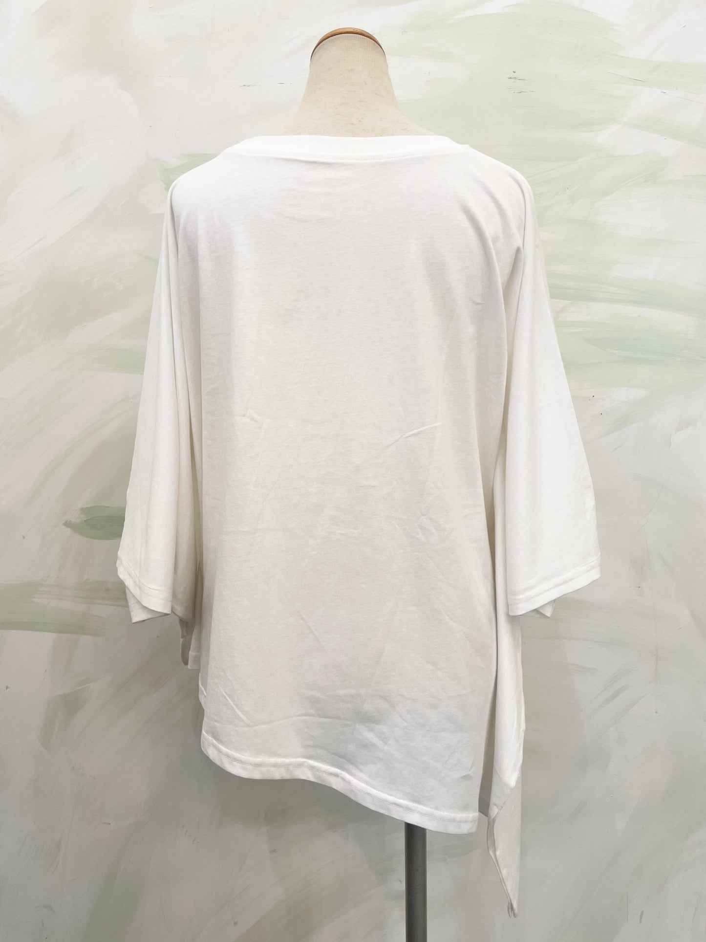 【botanical】チュールフリル切替　アシメカットトップス